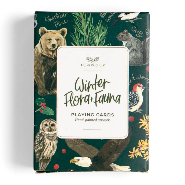 1canoe2 | One Canoe Two Paper Co. - Wholesale Playing Cards - Winter Flora & Fauna Deck of Playing Card1