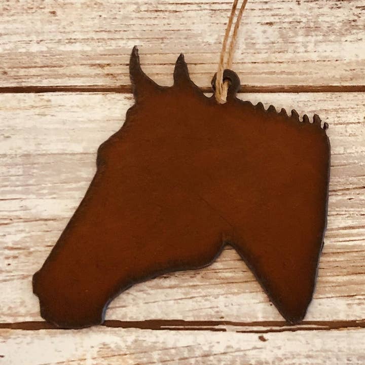 Universal Ironworks USA - Wholesale Ornament - Horse Head Western Ornament