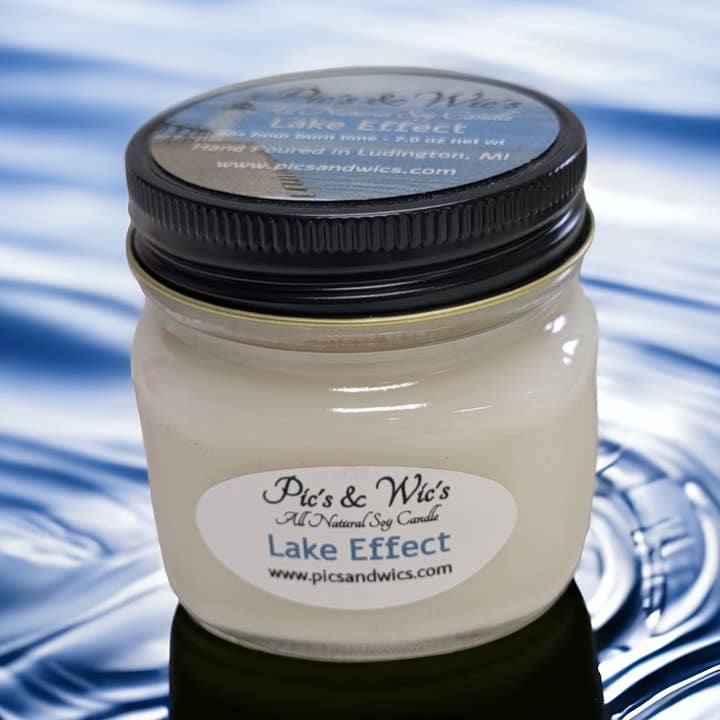 Lake Effect Soy Candle & Melt for wholesale by Pic's & Wic's LLC