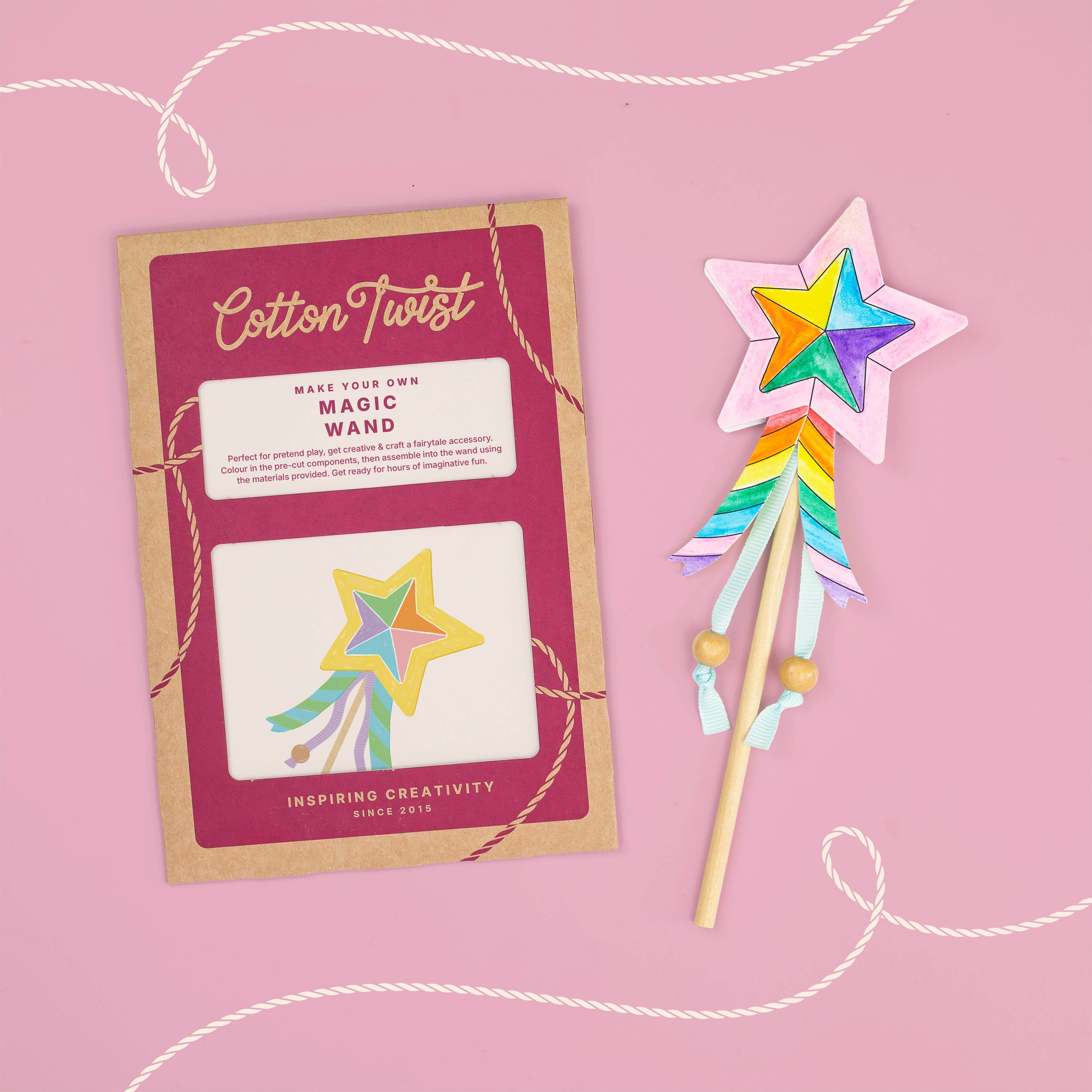 Cotton Twist (USA DUTIES PAID) – wholesale DIY craft kit – Child – Make Your Own Magic Wand