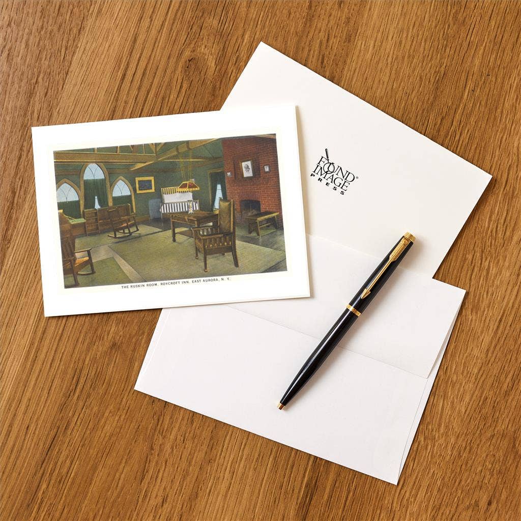 Found Image Press - Wholesale Stationery/Notecard Set - Greeting Card AD-722 Ruskin Room Roycroft Inn, East Aurora, 1