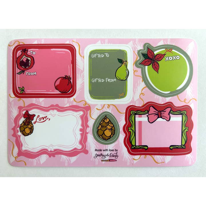SOMETHING OF A DANDY - Wholesale Sticker - Holiday Gift Label Sticker Sheet1