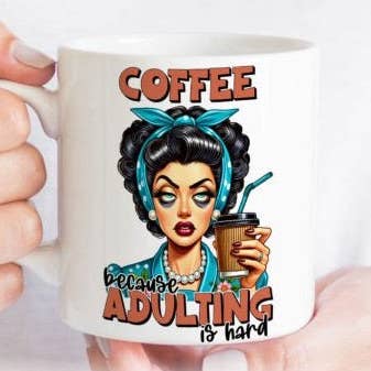 Sarkastische Kaffeetasse Sublimation, Retro für den Großhandel von SubliMasterUK