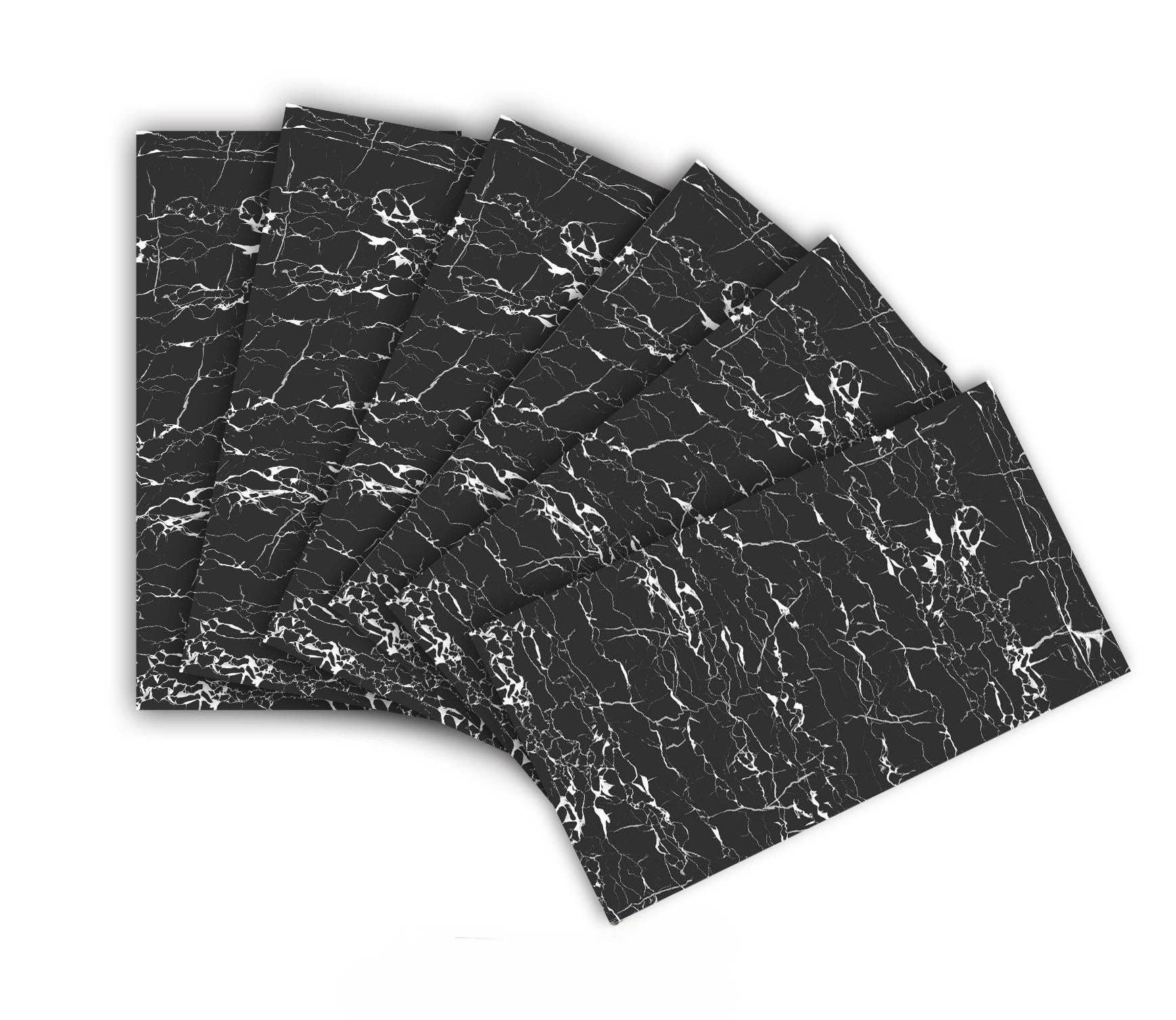 J&V TEXTILES - Wholesale Wall Accent - 6 Pack of Marble Peel and Stick Backsplash Waterproof Washroom Wall Panels - 11.8"x23.6"3