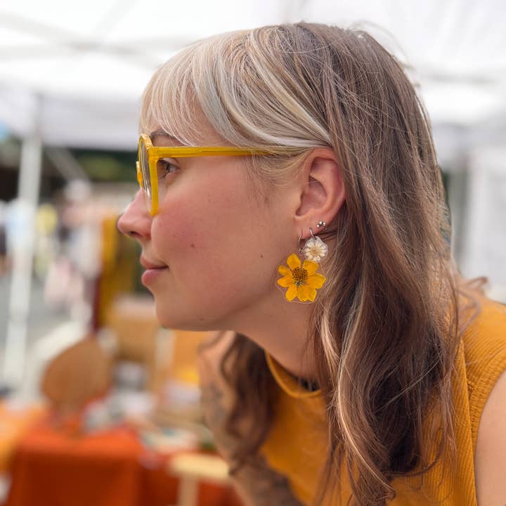 Floral Earrings (Assorted) for wholesale by Owlhaired Designs