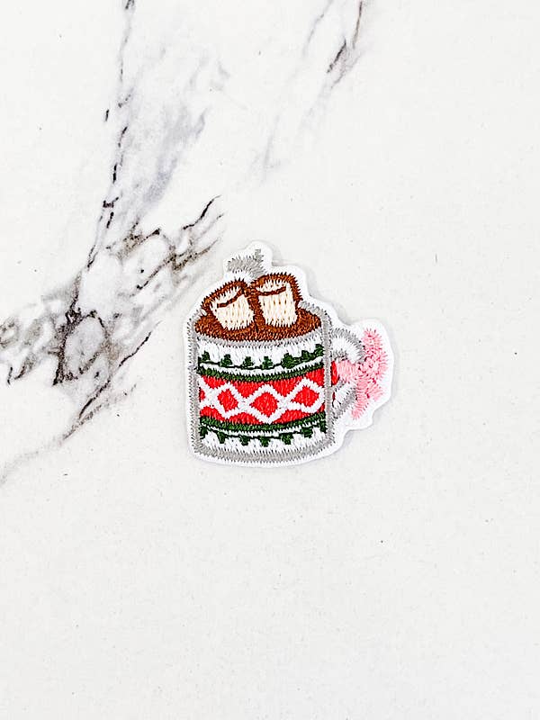 Aufnäher mit Stickerei „Hot Chocolate“ für den Großhandel von Nash Grey