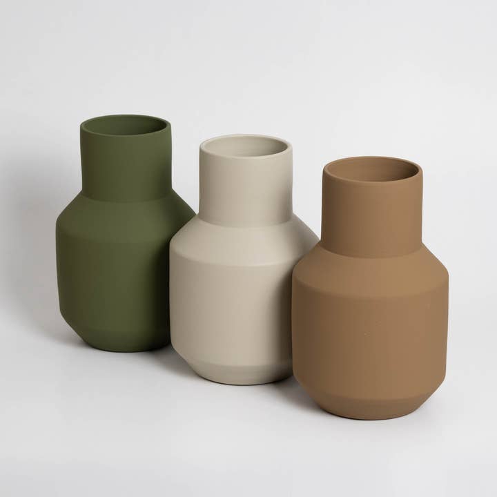 Sado Vase - Light Brown - Ceramic Perfect for dried flower for wholesale on Faire3