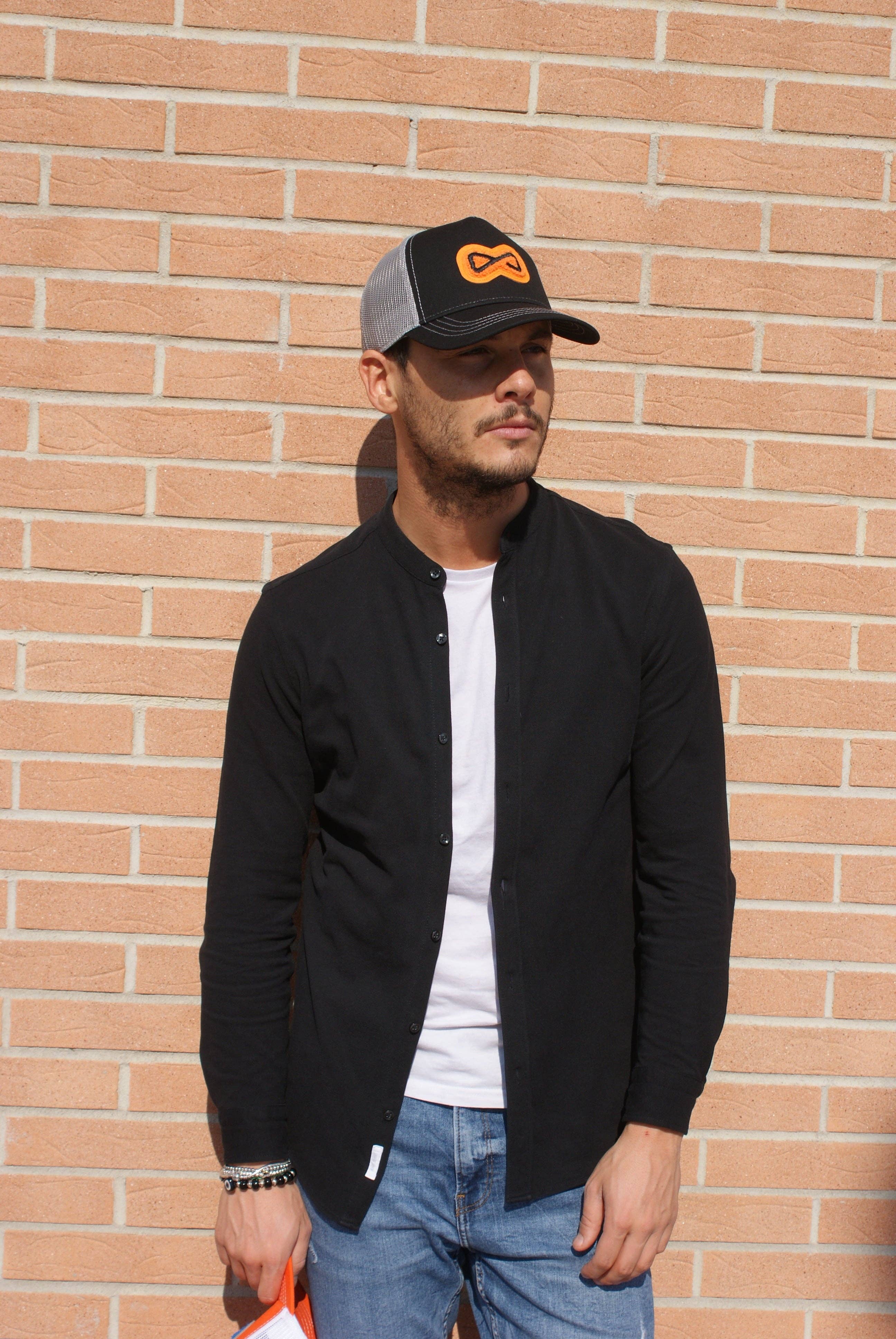 Illogico - Wholesale Trucker Hat - Men's - Black hat with visor1