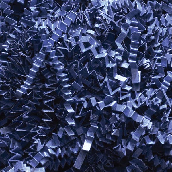 10 LB Box Navy Blue Crinkle Cut Shred for wholesale by CrinklePak