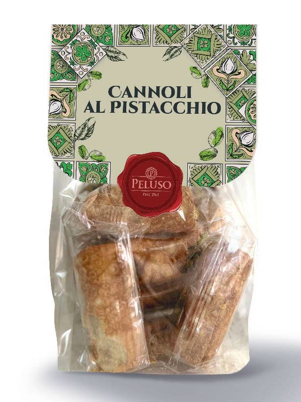Sicilian Cannoli - Pistachio (BAG 250 GR) for wholesale by DOLCI PELUSO SRL