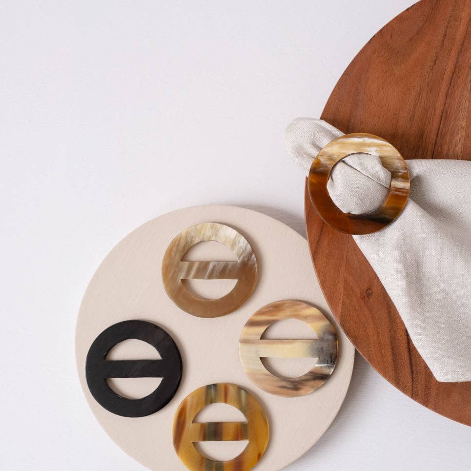 MAADILI COLLECTIVE - Wholesale Napkin Ring - Horn Scarf Buckle & Napkin Ring5