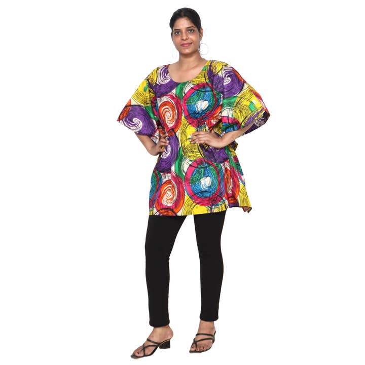 African Stars - Wholesale Kaftan - Women's - Women's Half Kaftan With Elastic Waist -- FI-P143