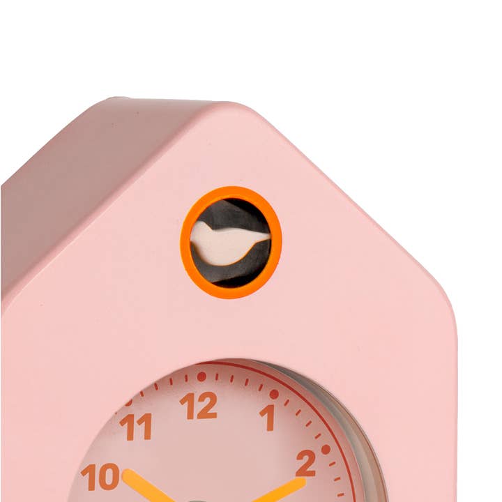 Fisura - Wholesale Alarm Clock - Mini house alarm clock pink1