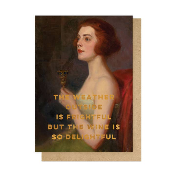 Tarjeta de Felicitación con Mensaje "El Vino es Tan Delicioso" para venta al por mayor de East End Prints - Greetings Cards & Postcards