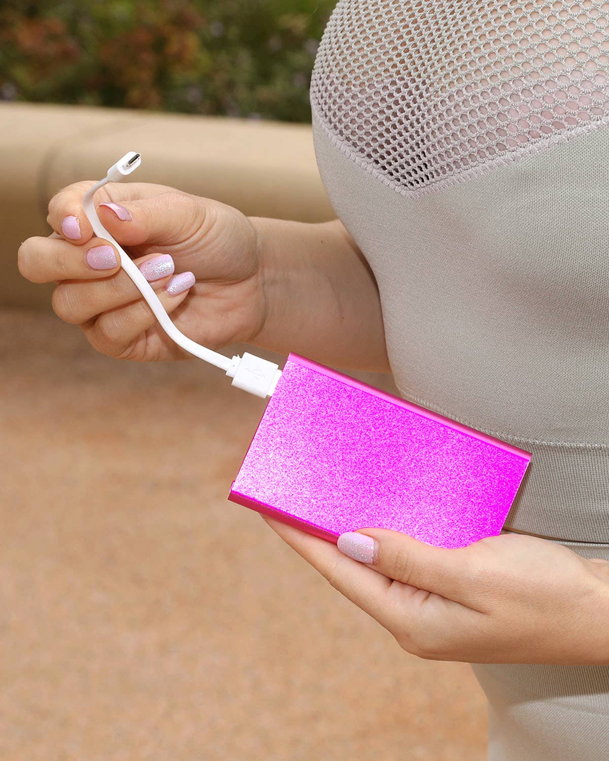 Lithium ion power bank 10,000 mAh- Pink for wholesale on Faire2