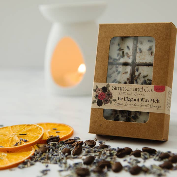 Vær elegant simre smelte, duftende voks for engroshandel hos Simmer and Co Natural Aroma