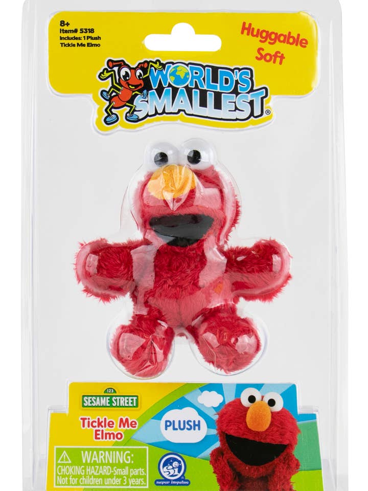 World's Smallest Tickle Me Elmo Plush for wholesale by Super Impulse USA