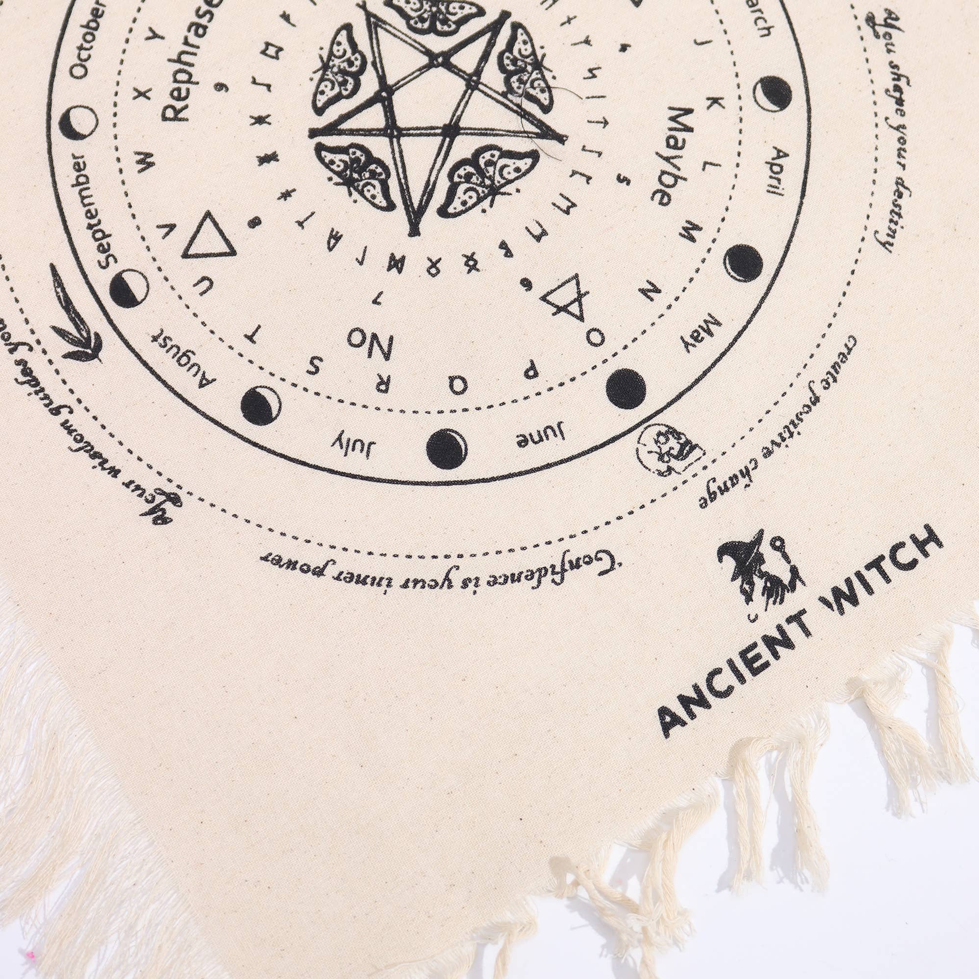 Ancient Wisdom - Wholesale Tablecloth - Ancient Witch Pendulum Divination Cloth8