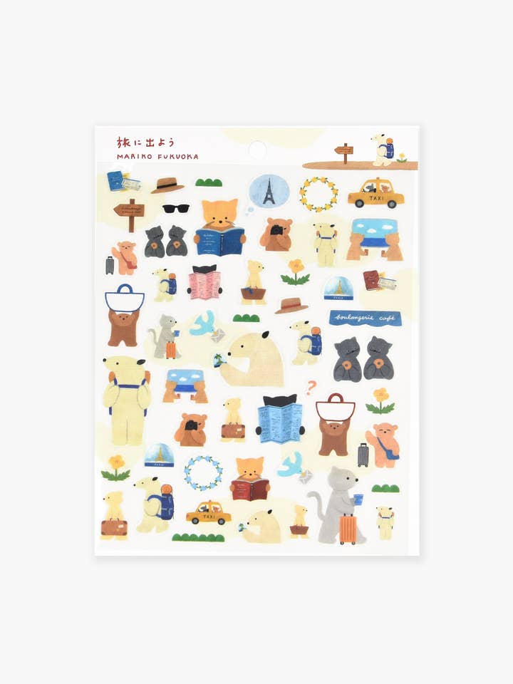 Clear Sticker Sheet - Climb a Mountain for wholesale by Her Winter Flowers