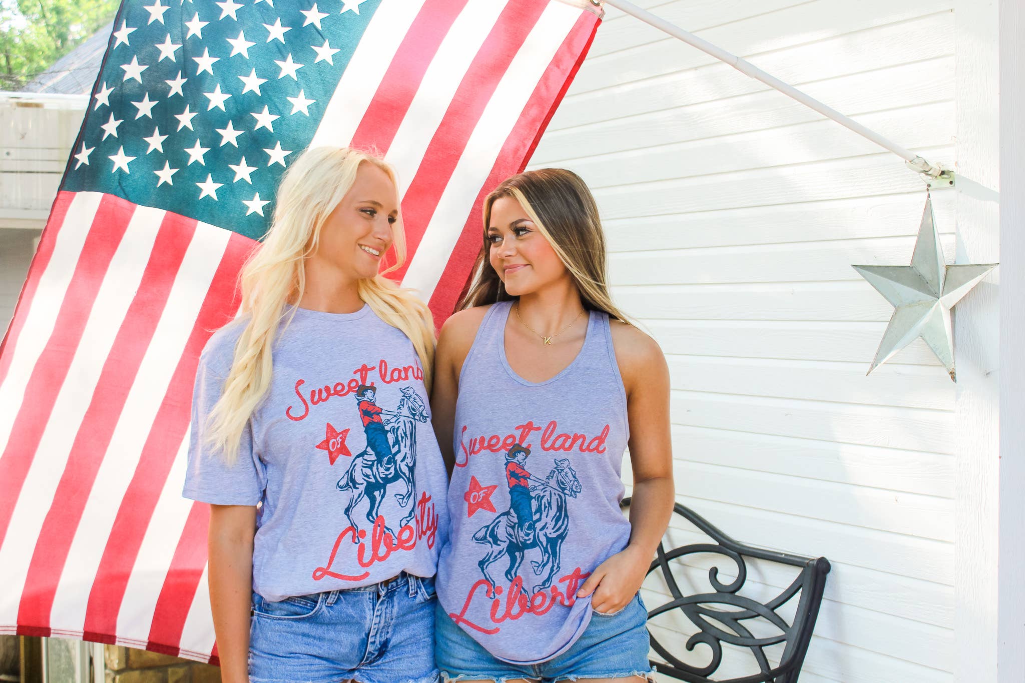 Spirit+Tribe - Wholesale T-Shirt (Graphic) - Women's - Sweet Land of Liberty Tee1