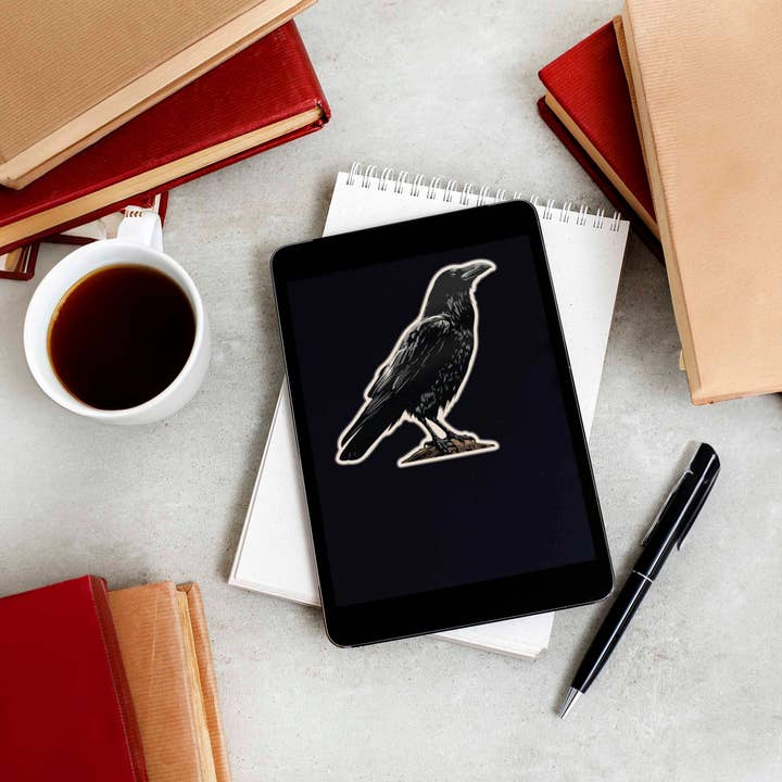 Sentinel Supply - Wholesale Sticker - Crow Birdwatching Sticker7