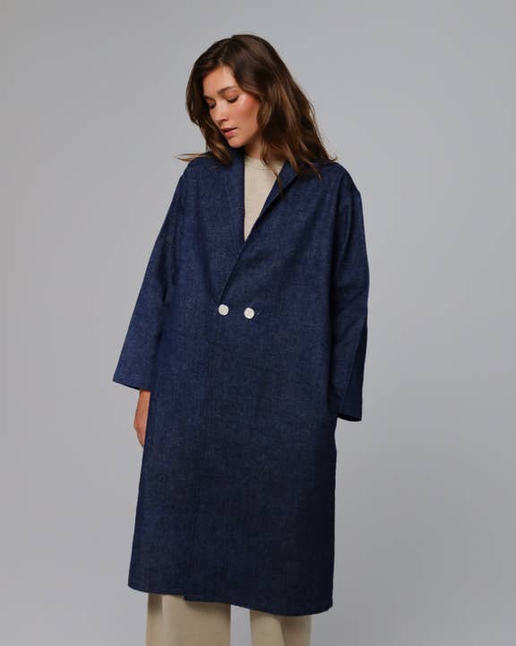 Denim Atelier Trench Coat for wholesale by Juana
