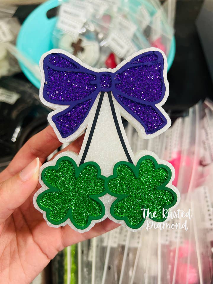 Clover Cherries w/Bow Freshie for wholesale by The Rusted Diamond