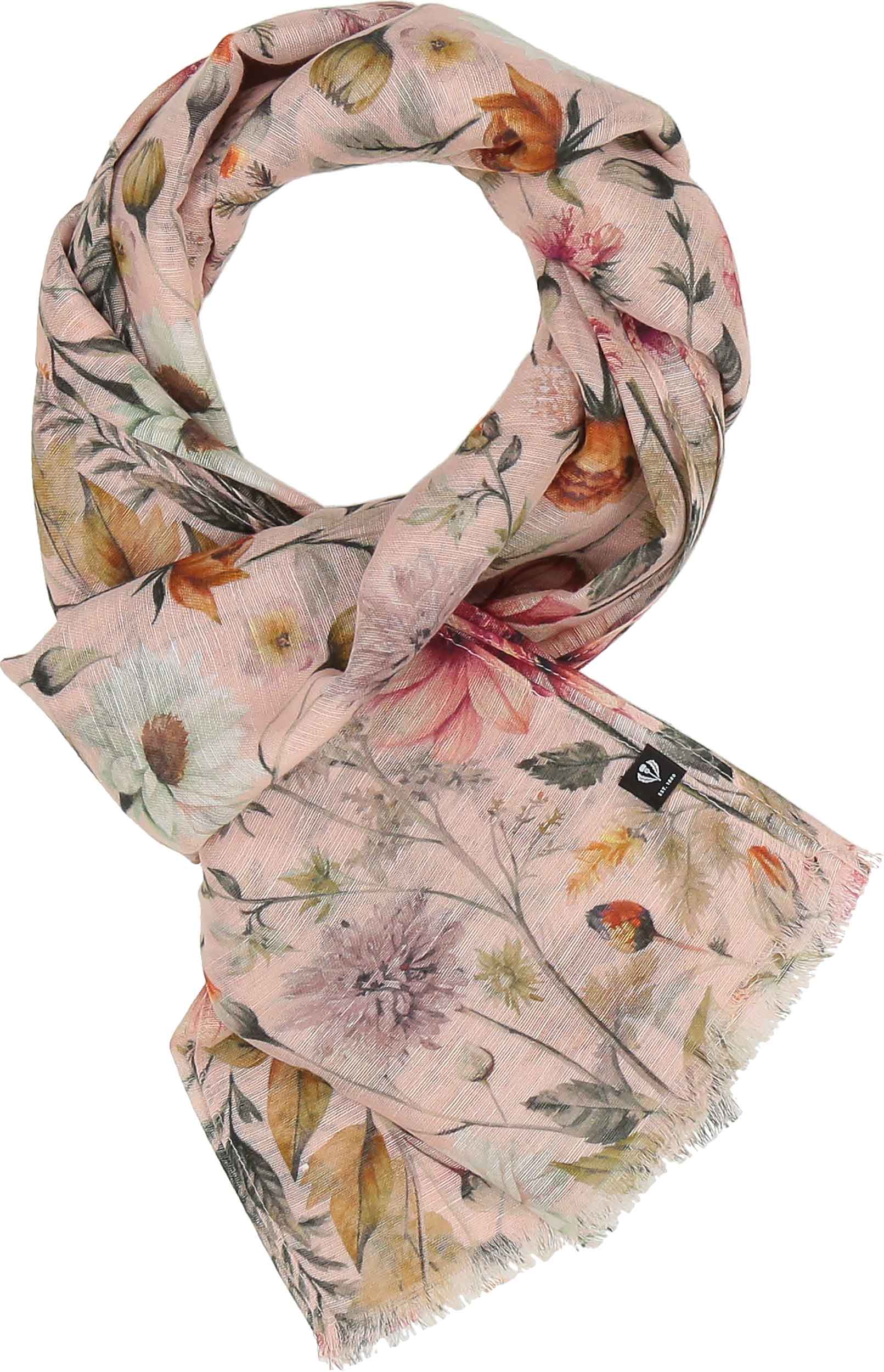 FRAAS - The Scarf Company - Wholesale Scarf - Women's - Vintage Floral Hemp Cotton Scarf4