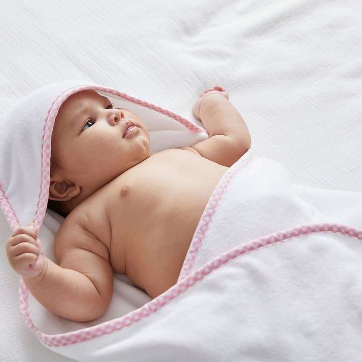 Zsa Zsa & LoLLi Monogram Blanks - Wholesale Hooded Towel - Kids & Baby - Hooded Terry Cloth Towel Bath Set - Gingham3