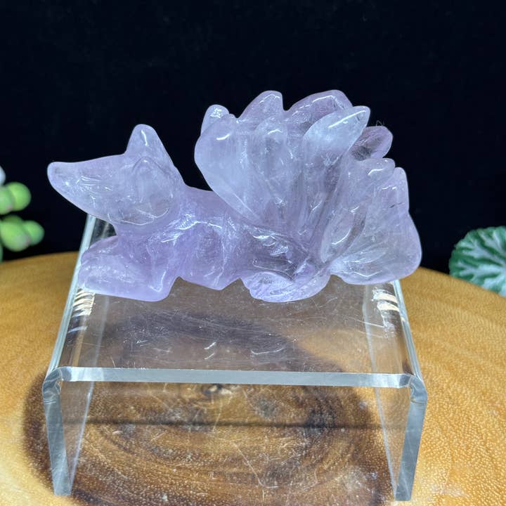 Amethyst nine tail fox carving w/ info card G550 and other Purchase Wholesale fox tail. Free Returns & Net 60 Terms on Faire trending on Faire.