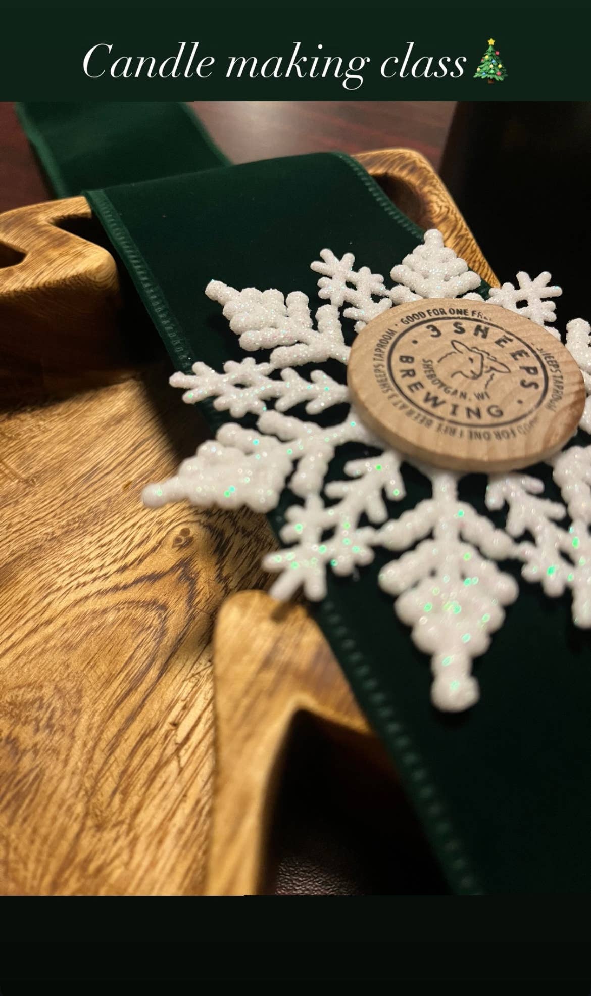 Midwest Candle Co. - Wholesale Jar/Filled Candle - Christmas Tree Wood Dough Bowl Candle2