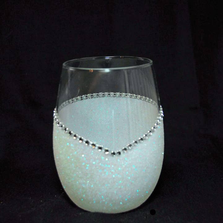 WineyBitches.Co - Wholesale Wine Glass - Classy With a Bitchy Side – Bling Glitter Glass Wine Glasses (Just Sayin’ Collection)24