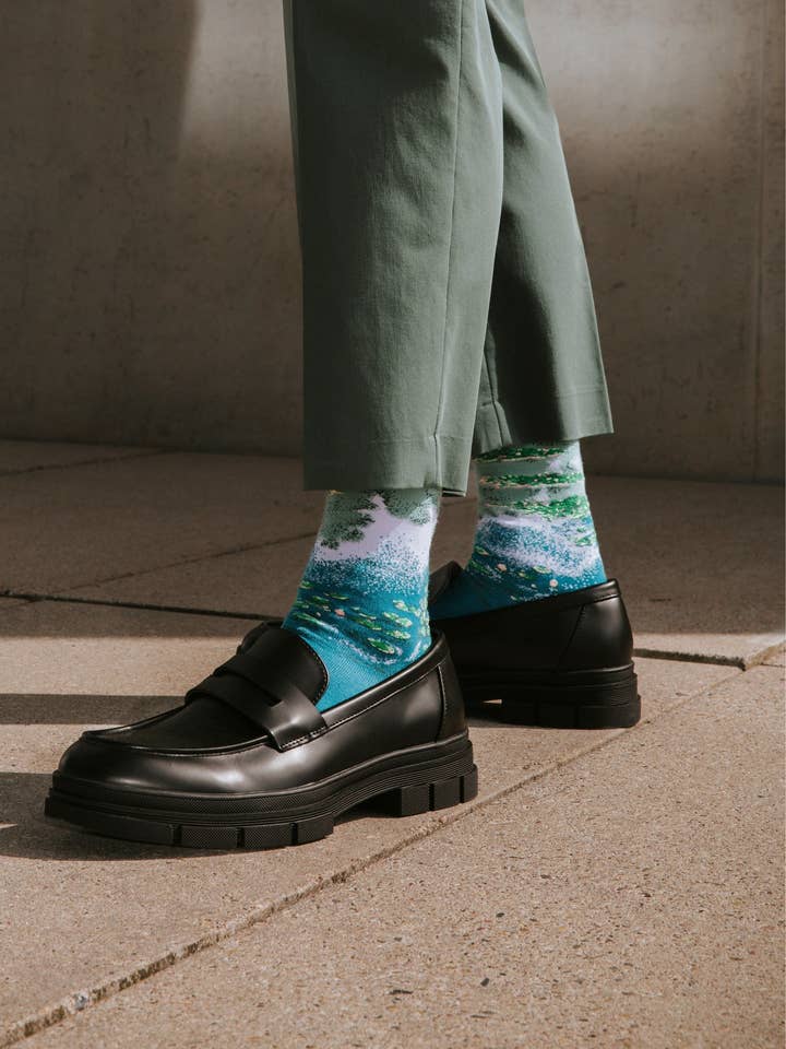 Kunstsokken - Wholesale Socks - Unisex - Water lilies1