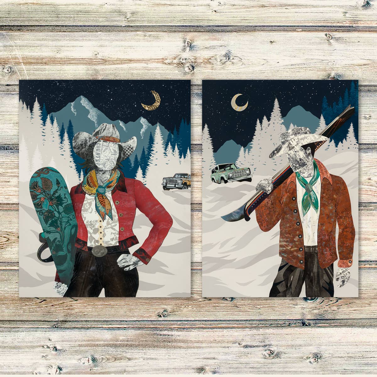 Dolan Geiman - Wholesale Art Print - Art Print | Snowboarding Wall Art | MIDNIGHT TURNS4