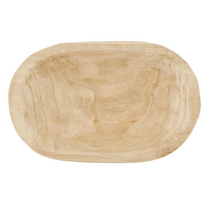 Paulownia Dough Bowl - Natural for wholesale by Santa Barbara Design Studio by Creative Brands