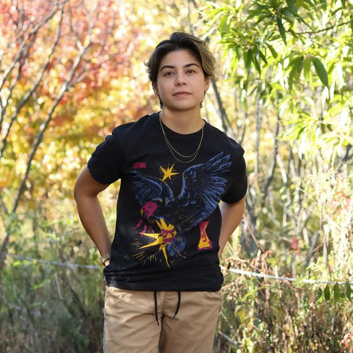 Black Turkey Vulture Tee for wholesale on Faire2