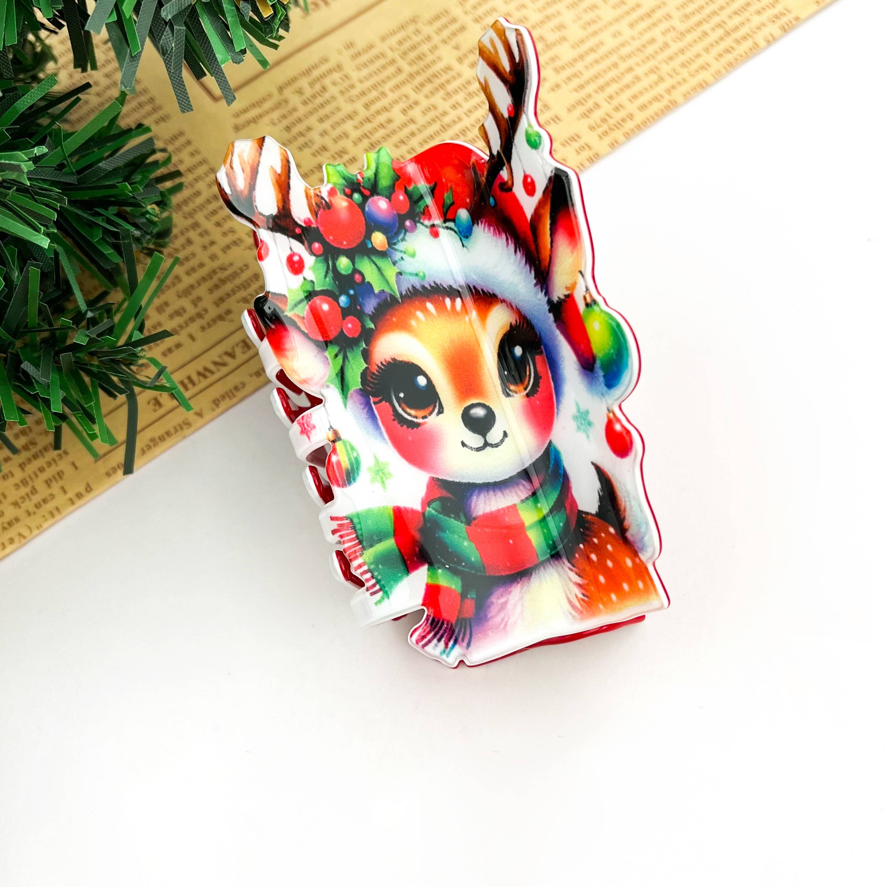 TheDivaSoap - Vente Pince à cheveux – femme - Série de pinces à cheveux de Noël, pince à cheveux amusante pour les fêtes3