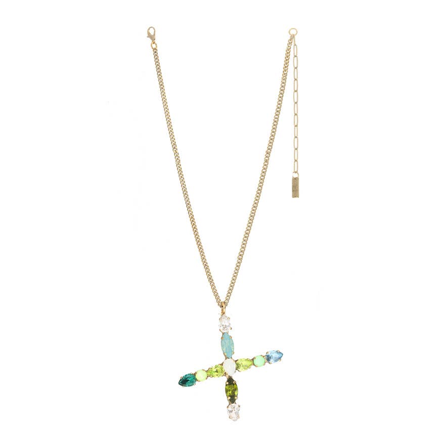 TOVA - Wholesale Pendant/Charm Necklace - Monograms in Neon Necklace14