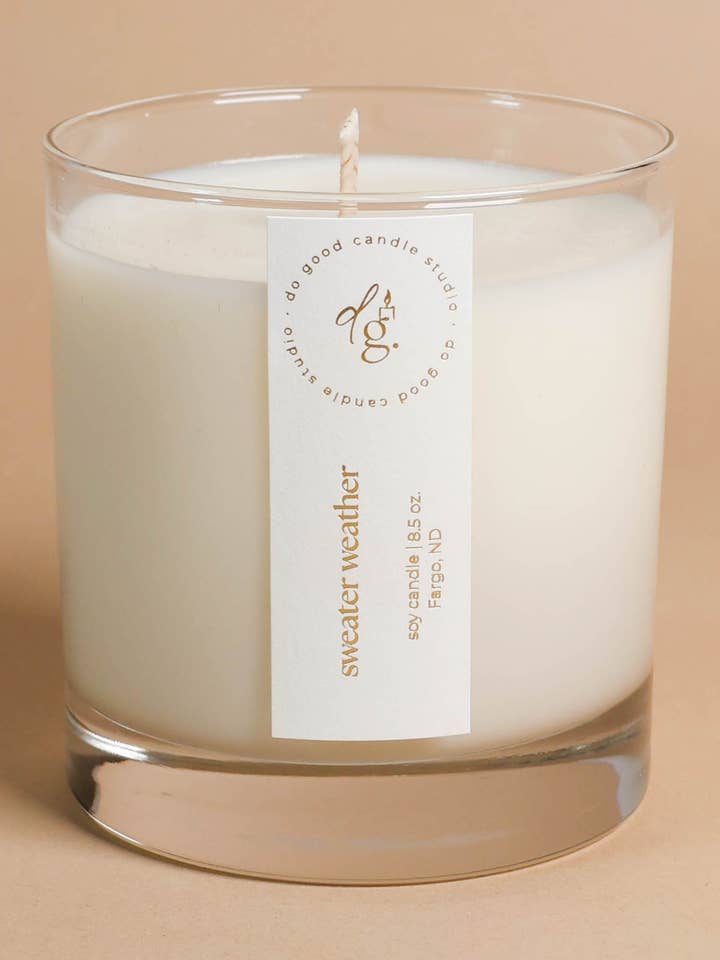 Temps de Pull | Collection d'Automne | Bougie en Cire de Soja Non Toxique pour la vente par Do Good Candle Studio
