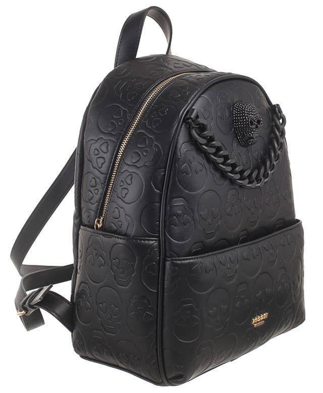 Bessie London – wholesale Backpack – Women's – SKULL CHAIN BACKPACK2