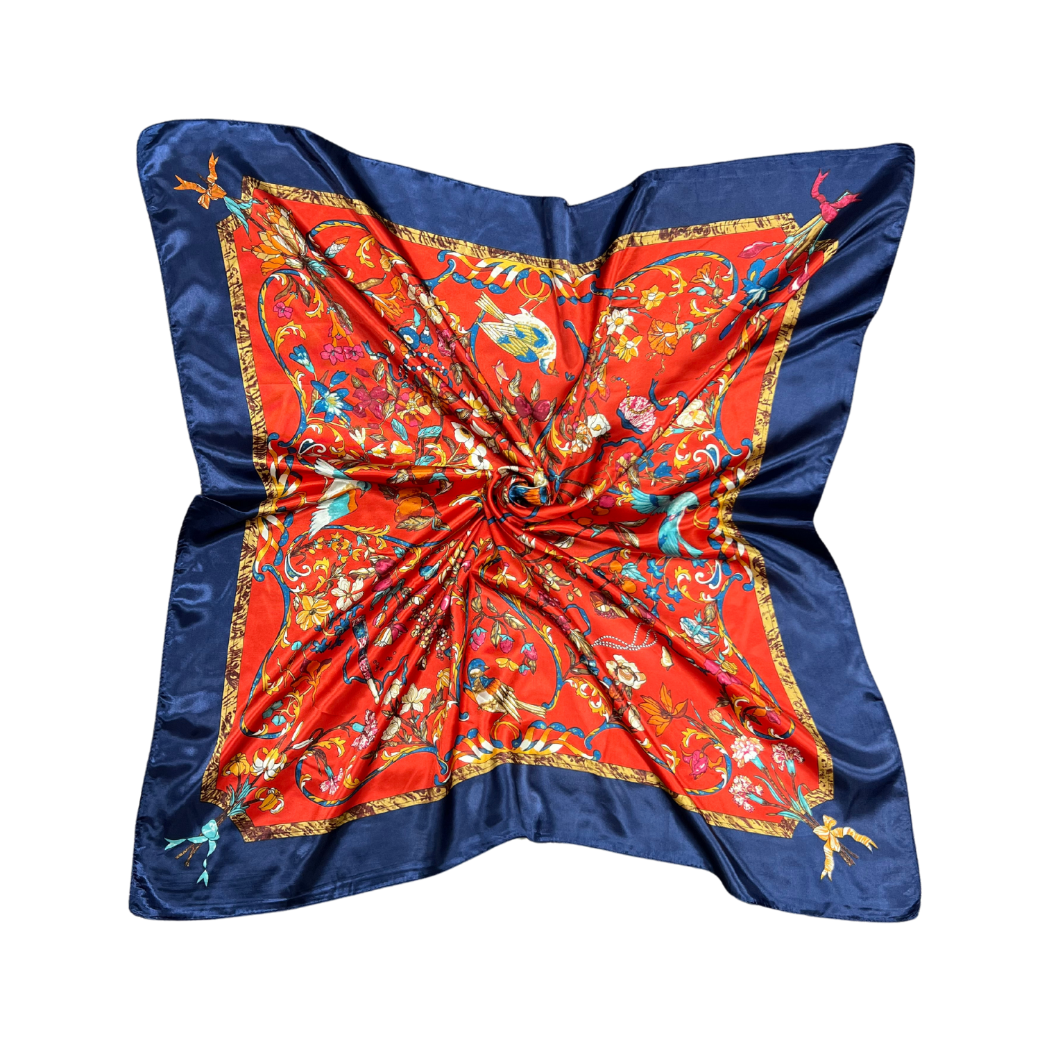 Lili Scarves (US Duty Free) - Wholesale Scarf - Women's - Bird Pattern Silk Touch Square Scarf9