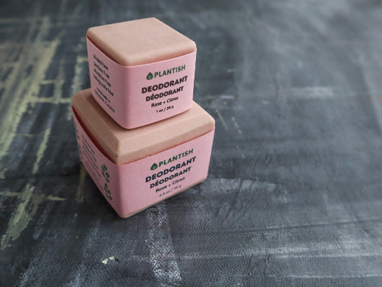 Plantish - Wholesale Deodorant - Unisex - Zero Waste Deodorant Bar - Rose & Citrus4