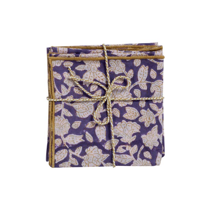 Set of 2 Napkins - Jaya Violine for wholesale by Bonheur du Jour
