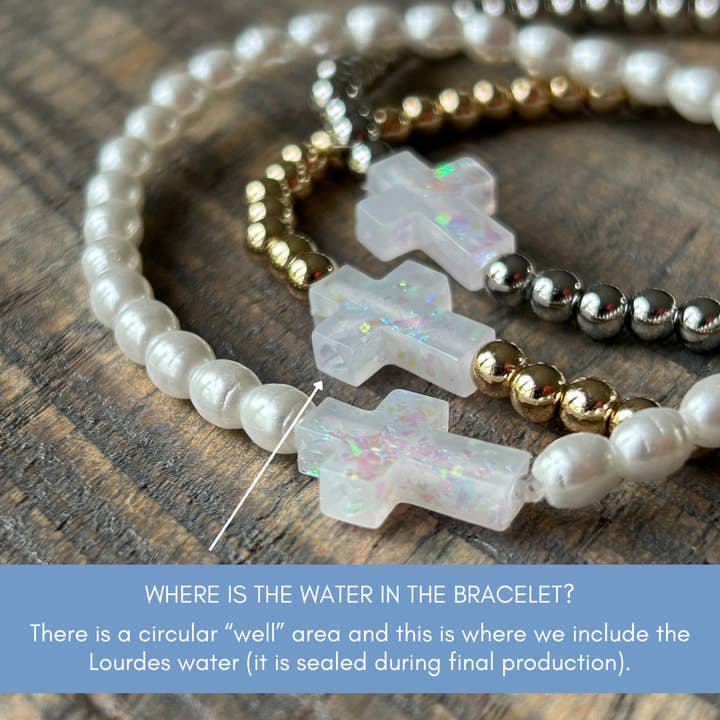 Holy Water Bracelet - Wholesale Beaded Bracelet - Holy Water Mens Lava Rock Bracelet