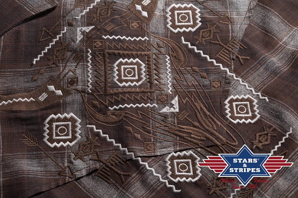 Stars & Stripes® - Wholesale Overhemd met knopen - Heren - Geruit western overhemd - William3