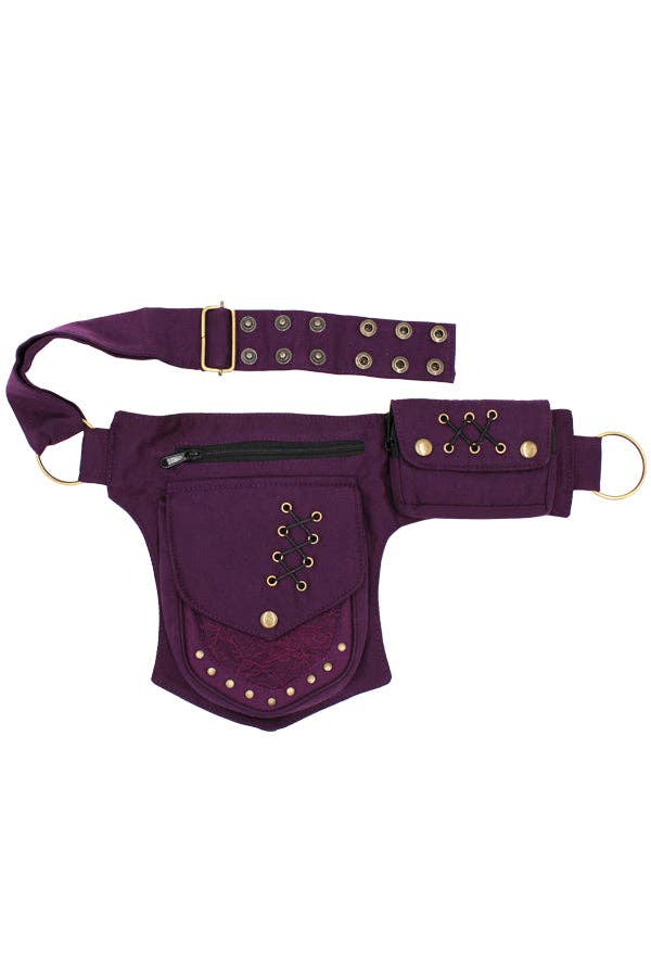 Lakhays Collection Inc. - Venta al por mayor Riñonera - Mujer - Práctico cinturón utilitario de viaje Fannypack de algodón2