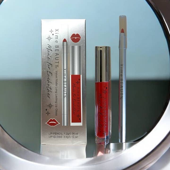 Velvet matte long lasting lip gloss fantasy for wholesale by XIME BEAUTY