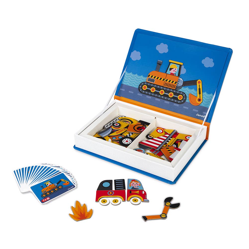 Janod - Wholesale Toy Set - Kids - Magneti'book - Racers5