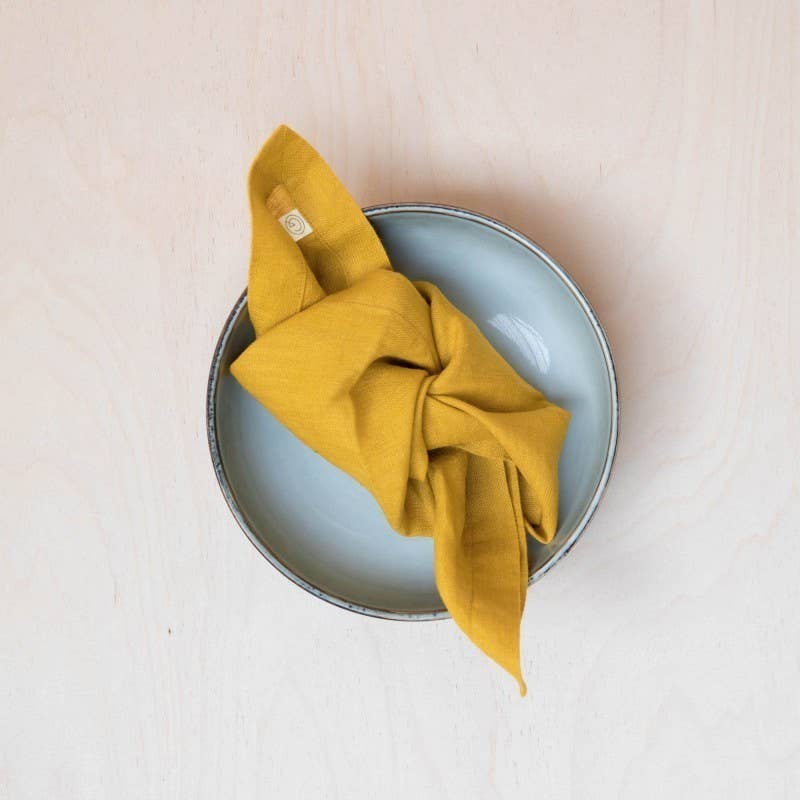 Gabrielle Paris - Vente Serviettes de table en tissu - Serviette de table en Lin Lavé Uni6