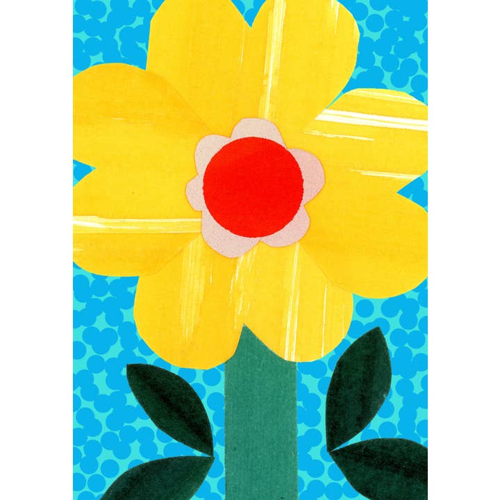 Dotty Yellow Art Print for wholesale by Anne Davison Studio